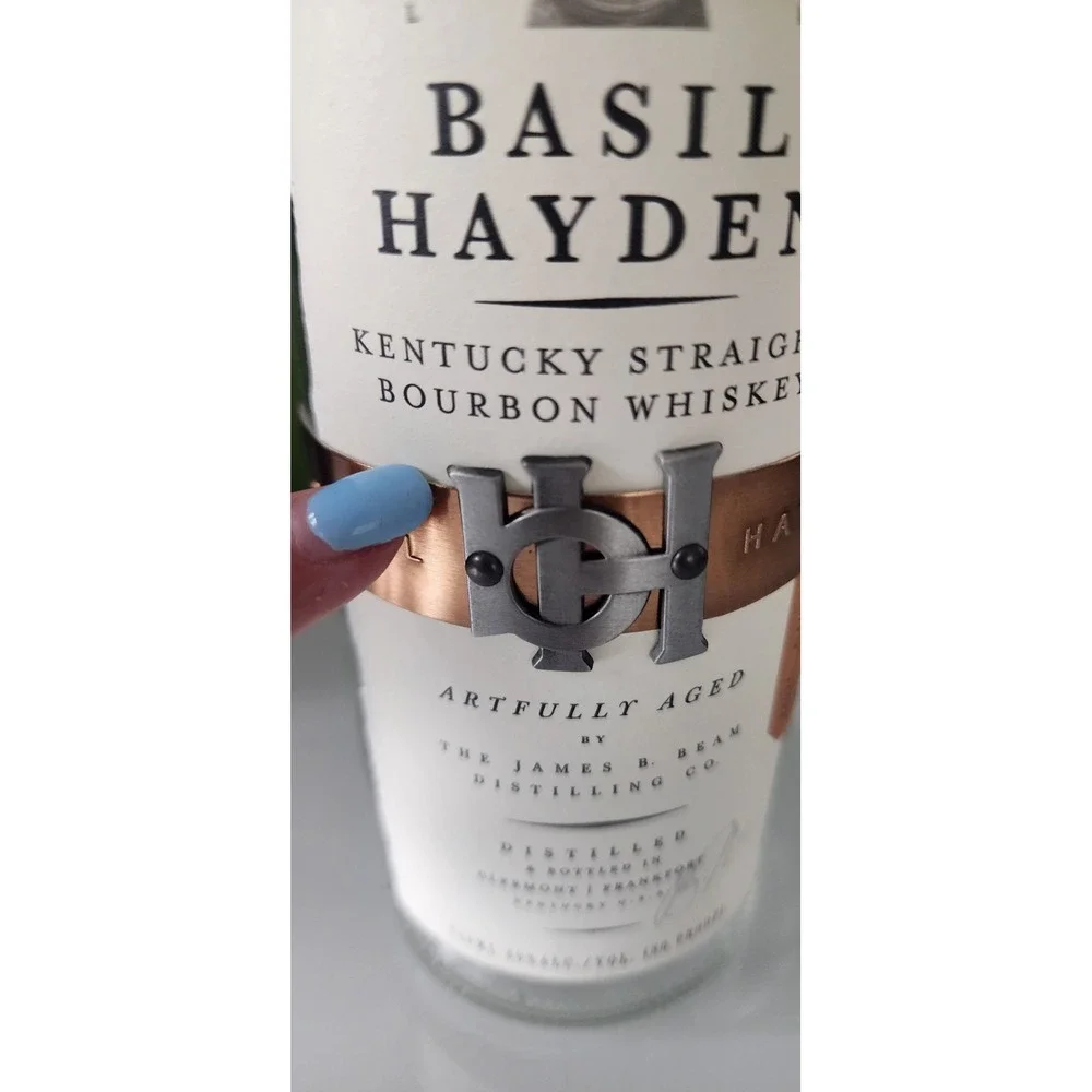 Basil Hayden Bottle  Kentucky Straight Bourbon Whiskey 750ml w Cork EMPTY Copper